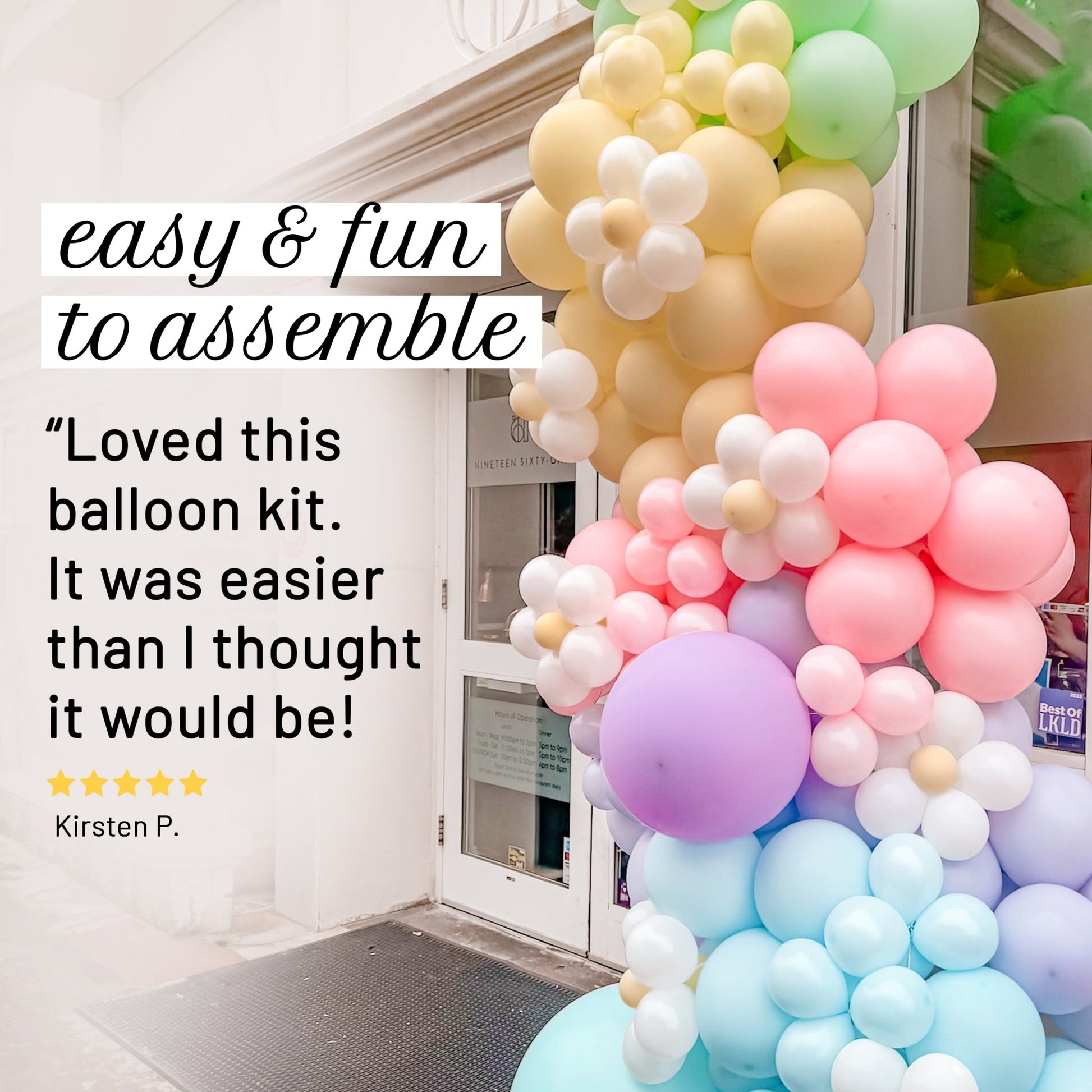 Pastel Balloon Garland - Forever and a Day Events