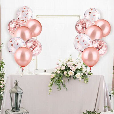 ROSE GOLD BALLOON Bouquet-Rose Gold Confetti Balloons, Girls Baby Shower  Balloons, Rose Fall Wedding Balloons, Girls Birthday Party Balloons