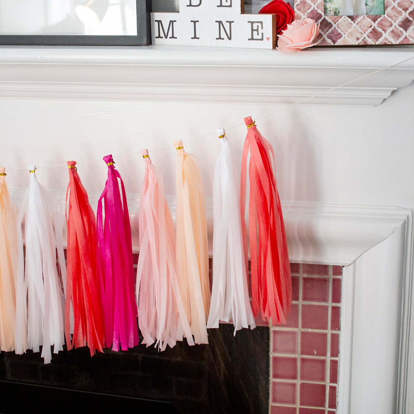 Tropical Paper Tassel Tail - Tassel DIY Garland Kit - Ellie's Party Supply